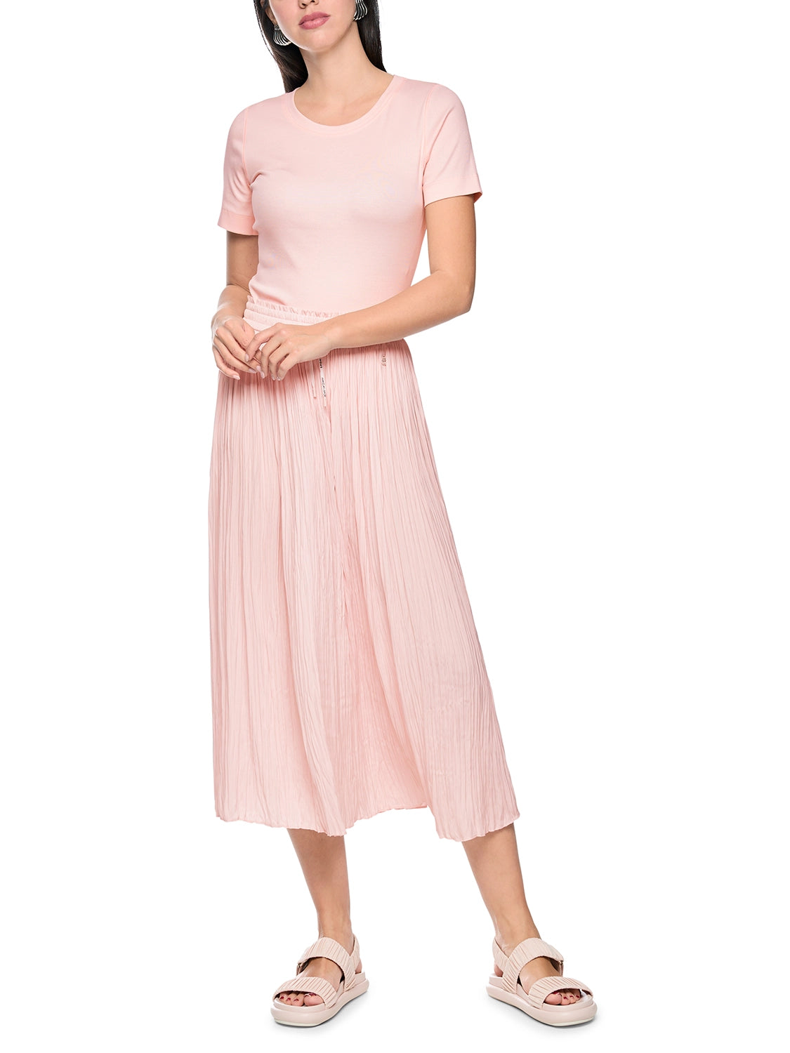 Marc Cain Ribbed T-shirt in Rswtr New AS 48.70 J50