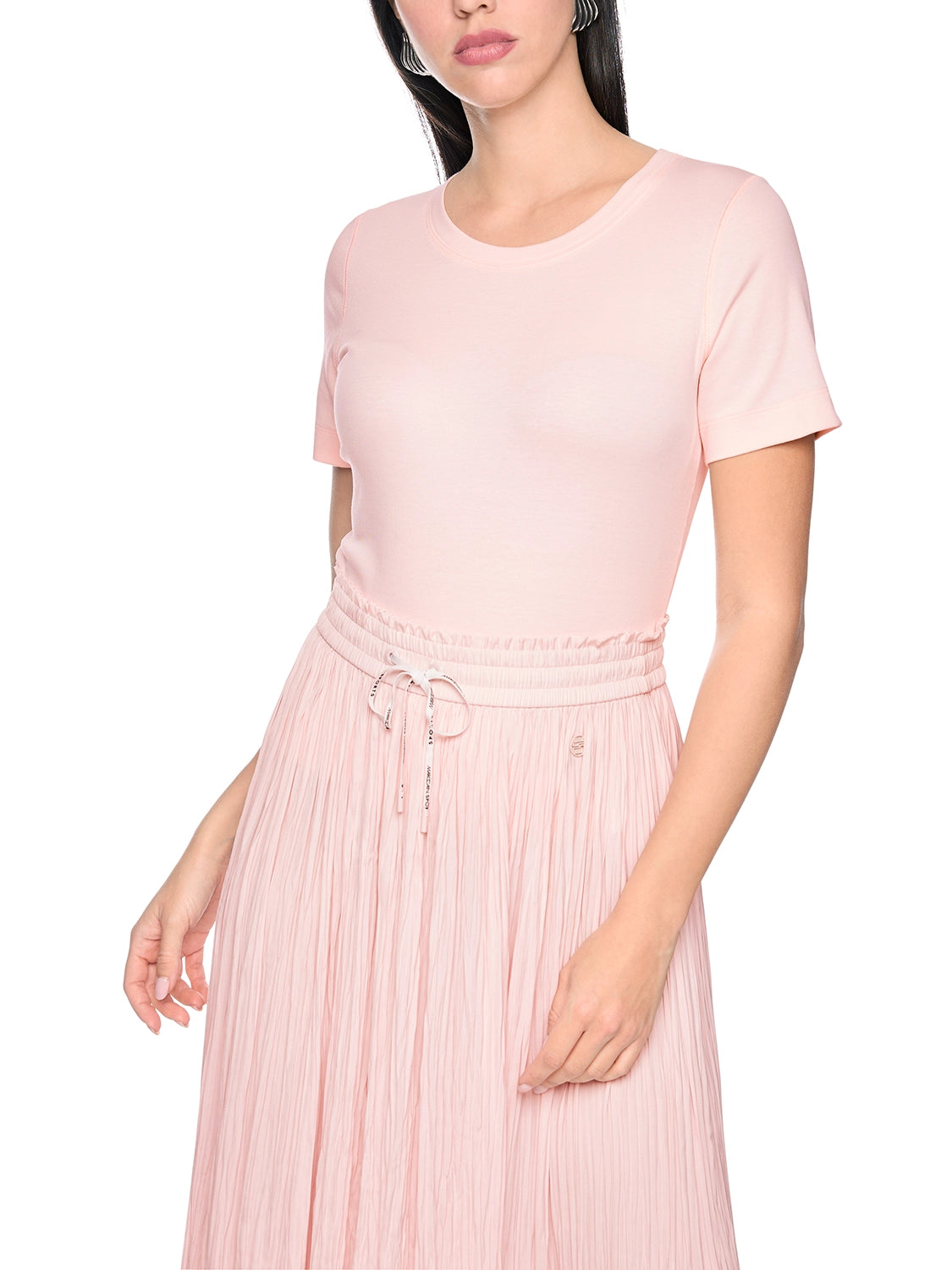 Marc Cain Ribbed T-shirt in Rswtr New AS 48.70 J50