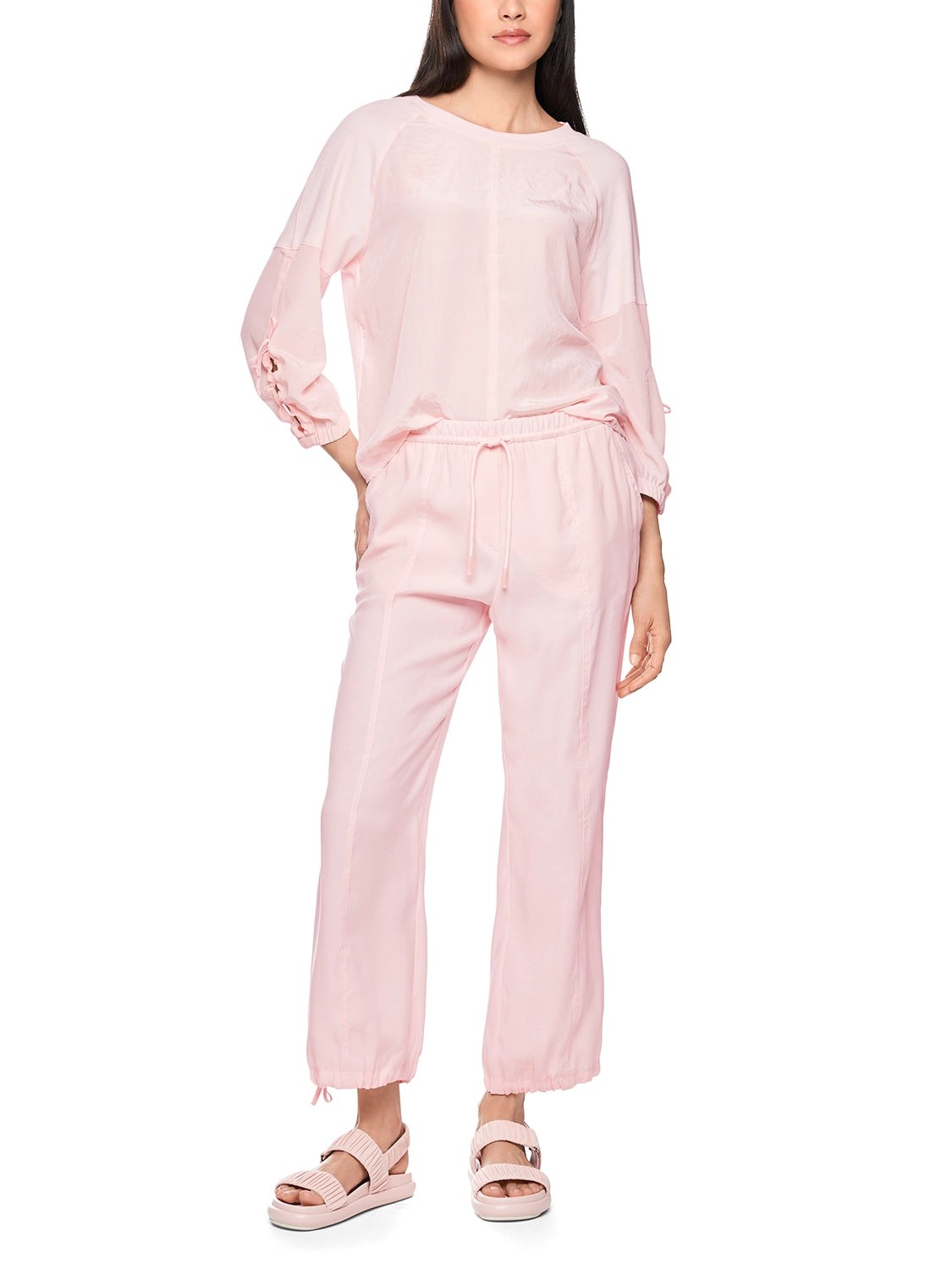 Marc Cain Blouse shirt in a mix of materials in Rswtr New AS 55.08 J67
