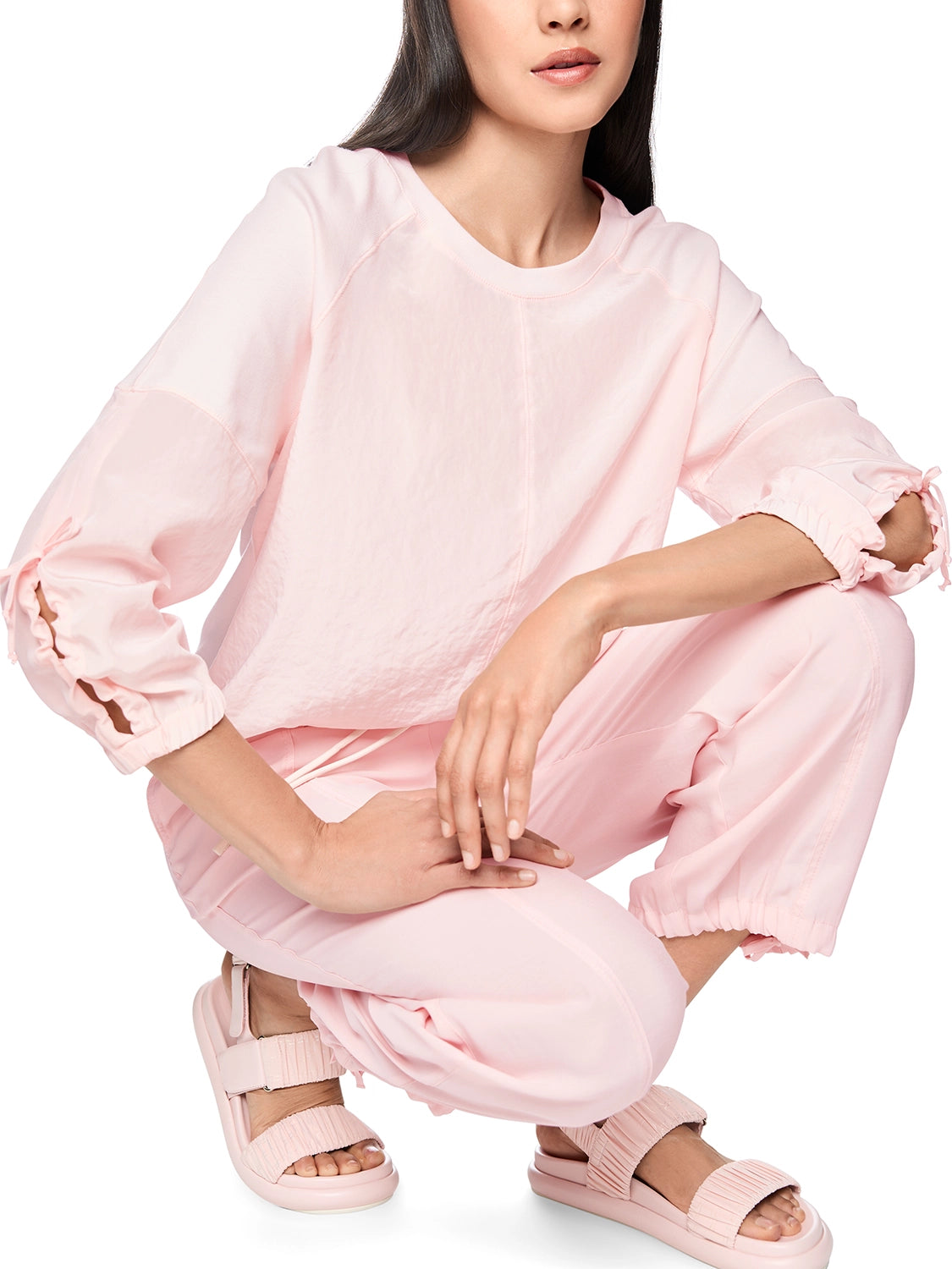 Marc Cain Blouse shirt in a mix of materials in Rswtr New AS 55.08 J67