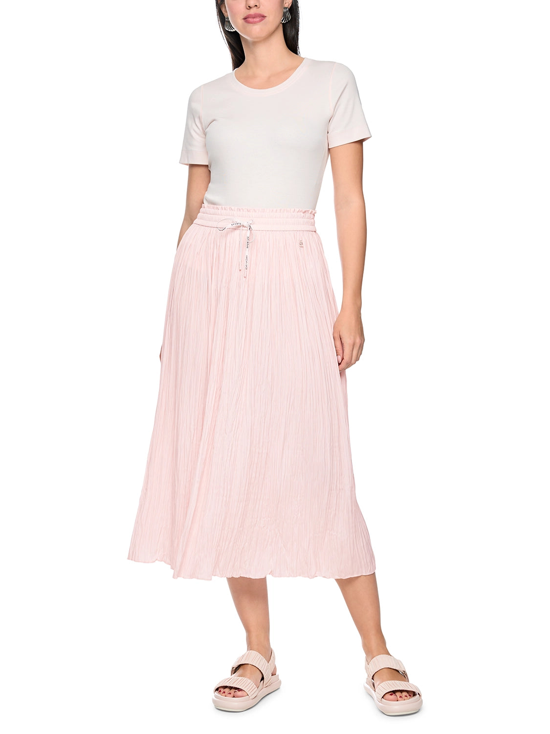 Marc Cain Pleated skirt ‘Rethink Together’ in Olivine AS 71.09 W39