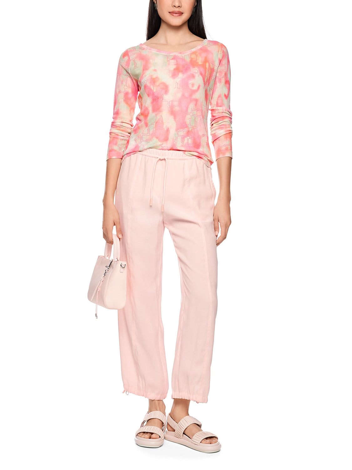 Marc Cain REWARI jogging-style trousers in Rswtr New AS 81.63 W61