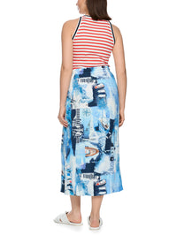 Marc Cain Striped top in Brt Tomato AS 61.05 J90