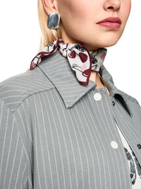 Marc Cain Lightweight scarf with cherry print in Rhododendron AS B1.01 Z15