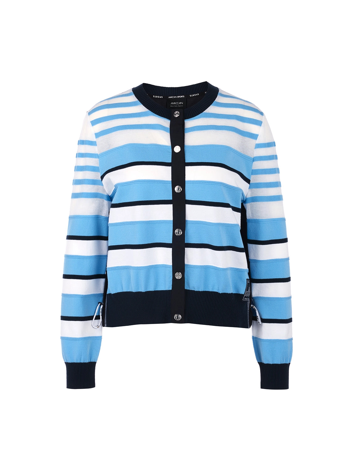 Marc Cain Cardigan Knitted in Germany in Lt Boy Blue AS 39.16 M26