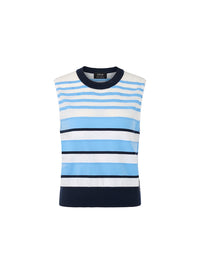 Marc Cain Top Knitted in Germany in Lt Boy Blue AS 61.07 M26