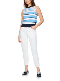 Marc Cain Top Knitted in Germany in Lt Boy Blue AS 61.07 M26