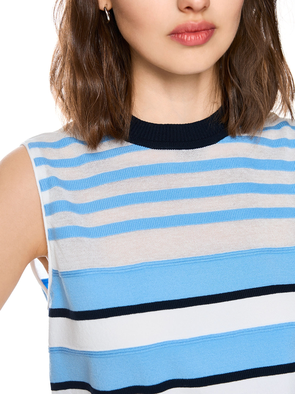 Marc Cain Top Knitted in Germany in Lt Boy Blue AS 61.07 M26
