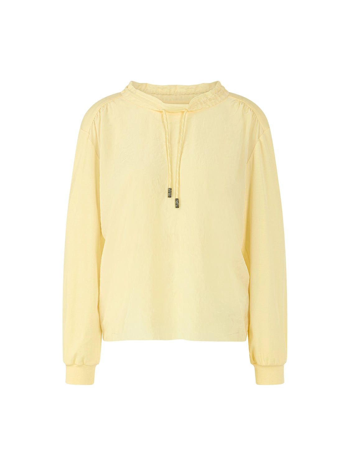 Marc Cain Long-sleeved shirt with materials mix in Flan AS 55.05 J67 - Pre Order June Delivery