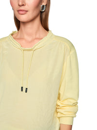 Marc Cain Long-sleeved shirt with materials mix in Flan AS 55.05 J67 - Pre Order June Delivery