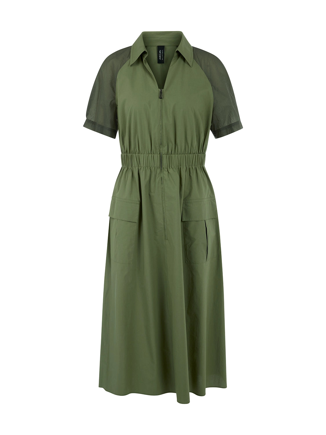 Marc Cain Sporty midi dress in Olivine AS 21.31 W35