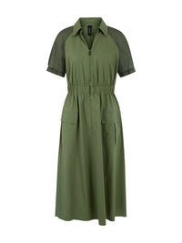 Marc Cain Sporty midi dress in Olivine AS 21.31 W35