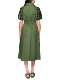 Marc Cain Sporty midi dress in Olivine AS 21.31 W35
