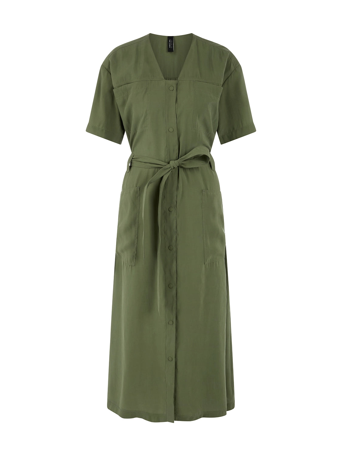Marc Cain Loose midi dress in Olivine AS 21.49 W61