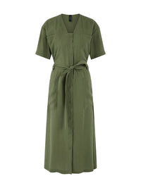 Marc Cain Loose midi dress in Olivine AS 21.49 W61