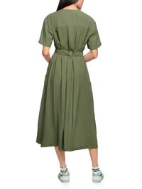 Marc Cain Loose midi dress in Olivine AS 21.49 W61