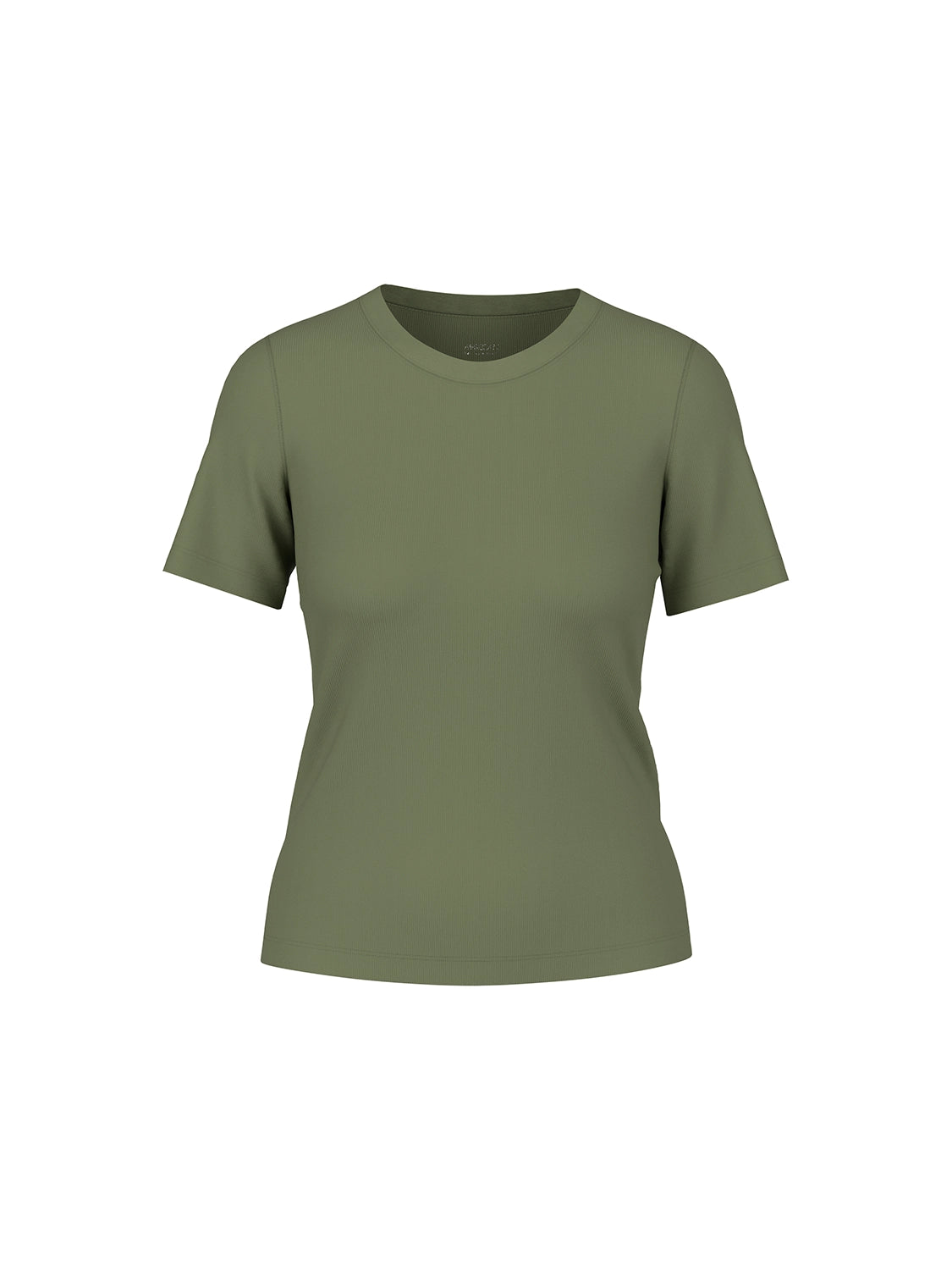 Marc Cain Ribbed T-shirt in Olivine AS 48.70 J50