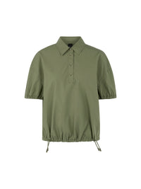 Marc Cain ‘Rethink Together’ blouse shirt in Olivine AS 51.21 W80