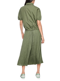 Marc Cain ‘Rethink Together’ blouse shirt in Olivine AS 51.21 W80