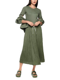 Marc Cain Pleated skirt ‘Rethink Together’ in Rswtr New AS 71.09 W39