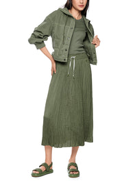 Marc Cain Pleated skirt ‘Rethink Together’ in Rswtr New AS 71.09 W39