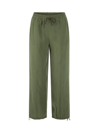 Marc Cain REWARI jogging-style trousers in Olivine AS 81.63 W61