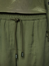 Marc Cain REWARI jogging-style trousers in Olivine AS 81.63 W61