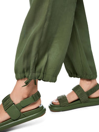 Marc Cain REWARI jogging-style trousers in Olivine AS 81.63 W61
