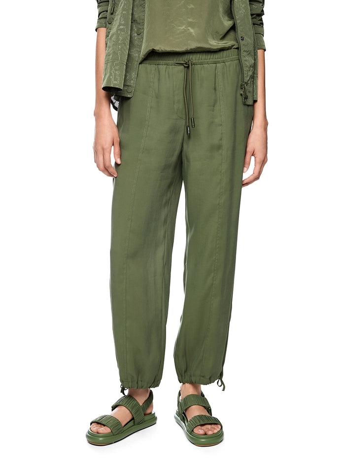 Marc Cain REWARI jogging-style trousers in Olivine AS 81.63 W61