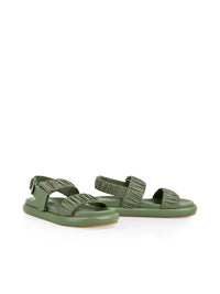 Marc Cain Sandals with gathering in Olivine AS SG.02 J94