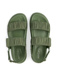 Marc Cain Sandals with gathering in Olivine AS SG.02 J94