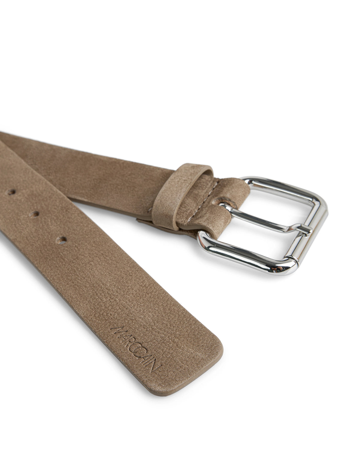Marc Cain Nubuck leather belt in Light Stone AS G1.05 L43 - Pre Order June Delivery