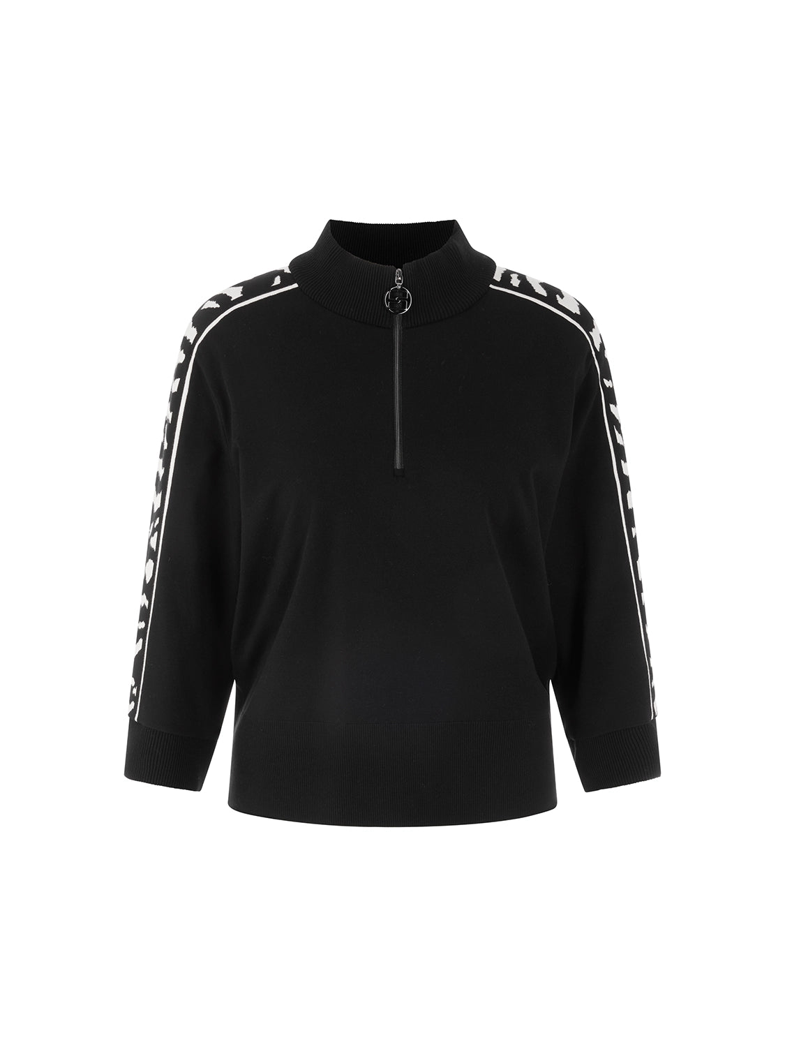 Marc Cain Rethink Together loose-fit jumper in Black AS 41.09 M09 - Pre Order June Delivery