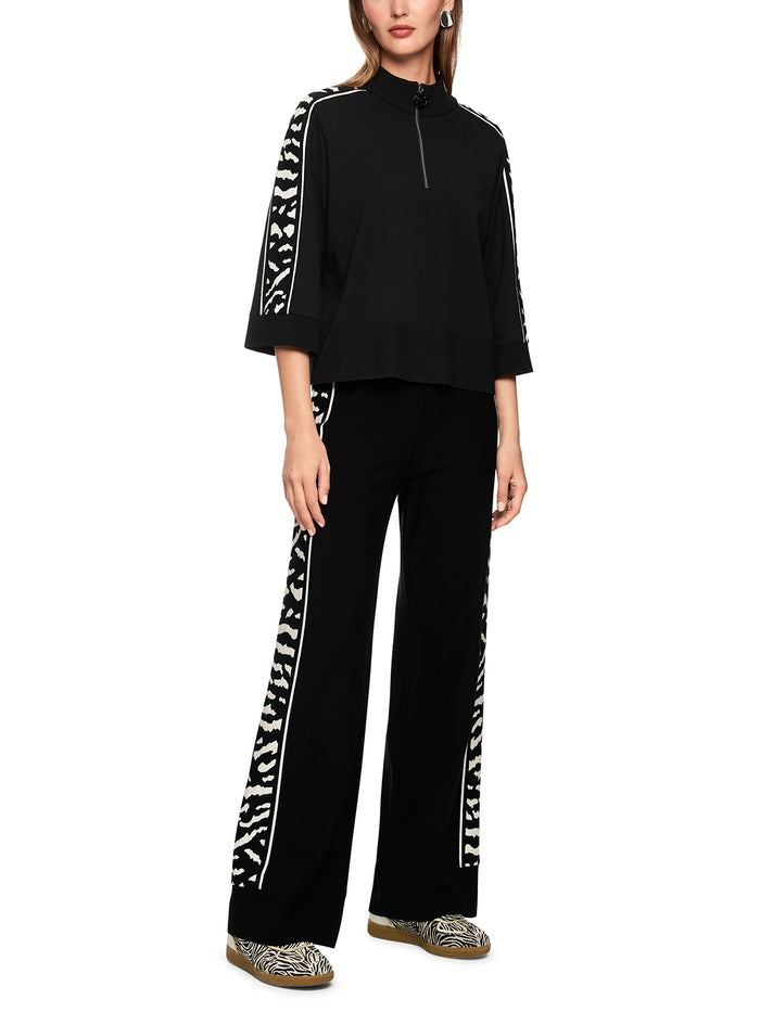 Marc Cain Rethink Together loose-fit jumper in Black AS 41.09 M09 - Pre Order June Delivery