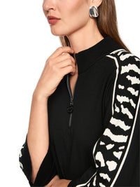 Marc Cain Rethink Together loose-fit jumper in Black AS 41.09 M09 - Pre Order June Delivery