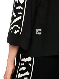 Marc Cain Rethink Together loose-fit jumper in Black AS 41.09 M09 - Pre Order June Delivery