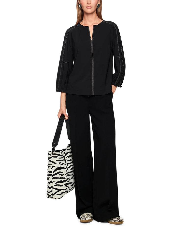 Marc Cain Rethink Together sporty shirt in Black AS 48.24 J40 - Pre Order June Delivery