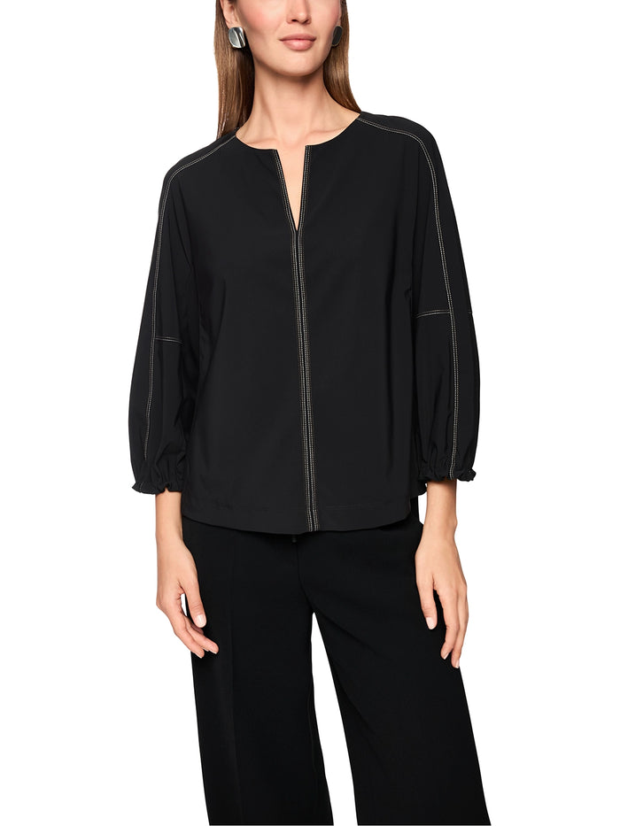 Marc Cain Rethink Together sporty shirt in Black AS 48.24 J40 - Pre Order June Delivery