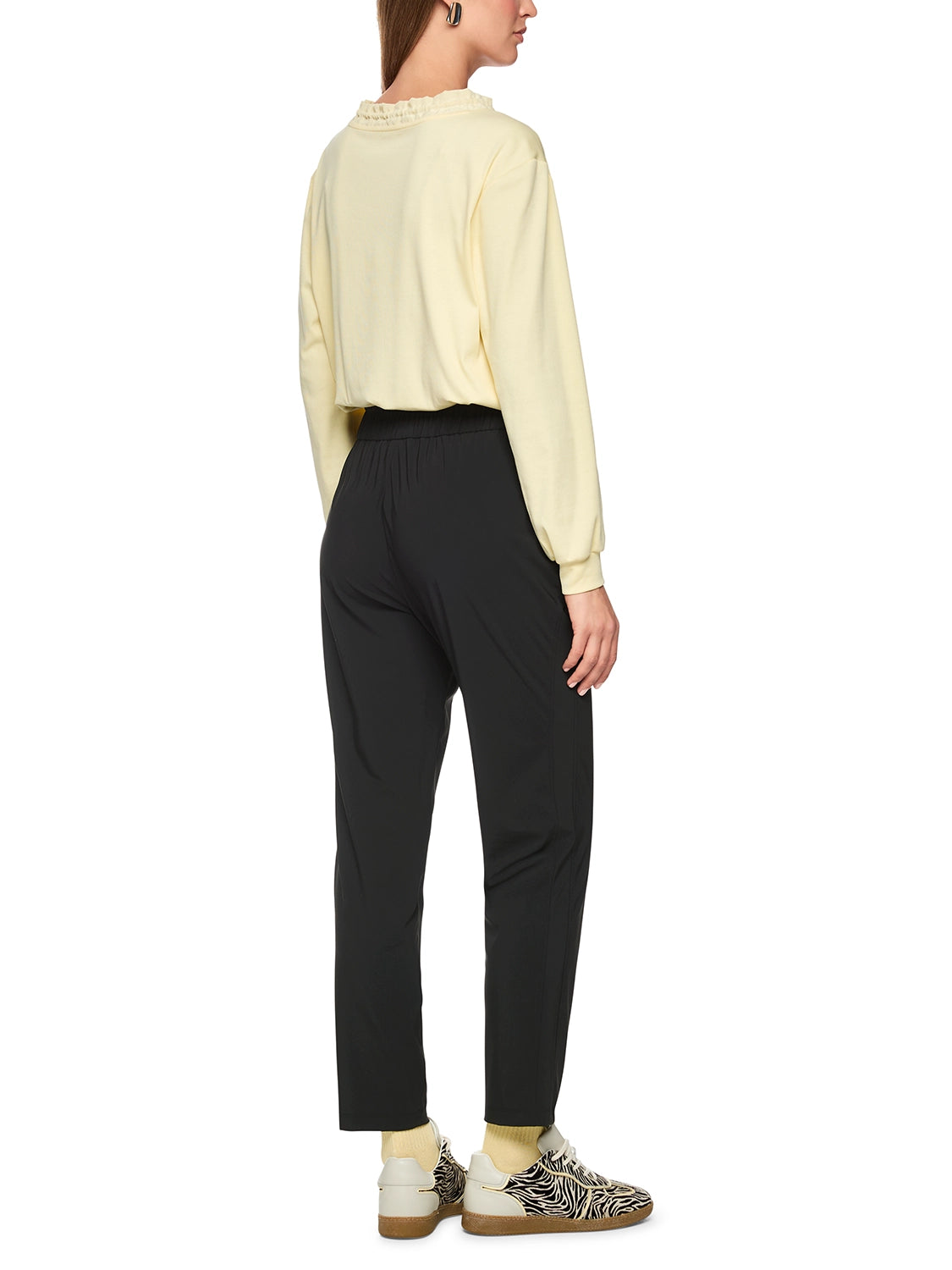 Marc Cain Rethink Together RHODOS trousers in Black AS 81.12 J40 - Pre Order June Delivery