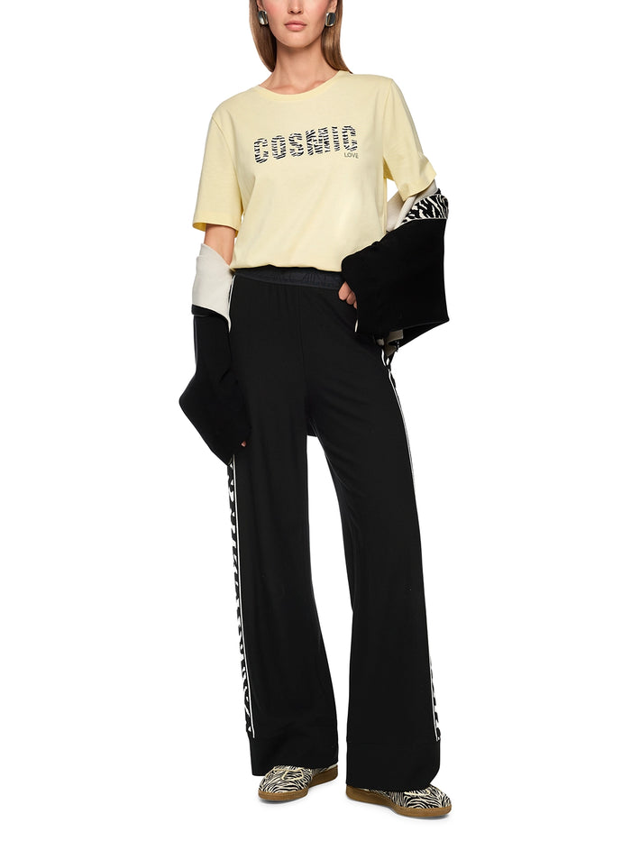 Marc Cain Rethink Together WELKOM trousers in Black AS 81.25 M09 - Pre Order June Delivery