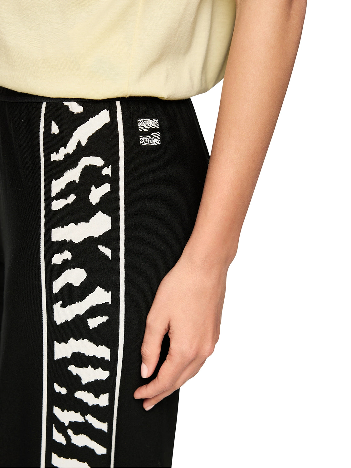 Marc Cain Rethink Together WELKOM trousers in Black AS 81.25 M09 - Pre Order June Delivery