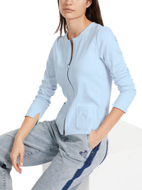 MarcCain Zipped Jacket with round neck VS 31.12 J55