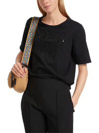 MarcCain T-shirt with Appliqué VS 48.08 J69