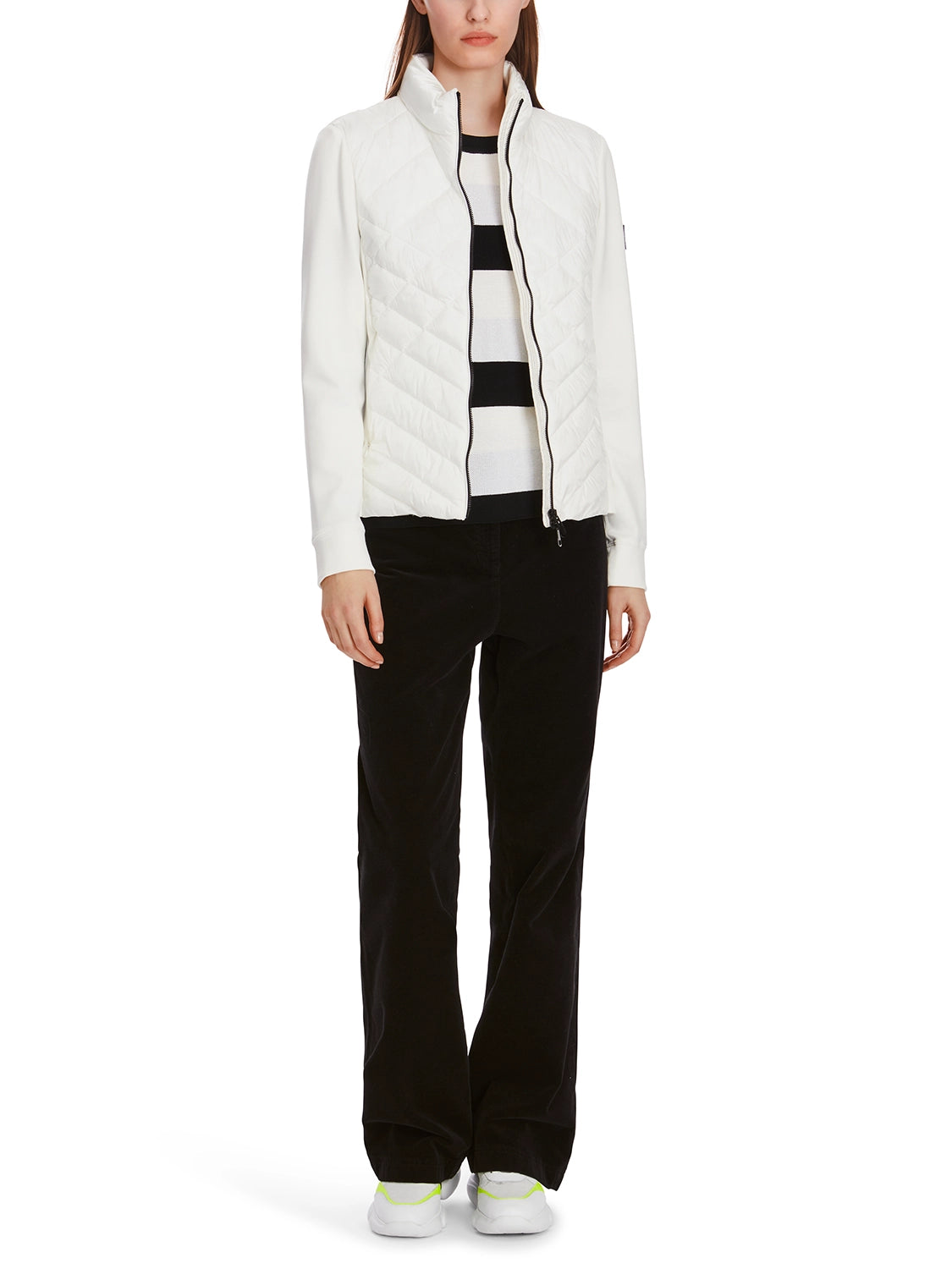 MarcCain Jacket with Rethink together quilting in Off White XS 31.06 W33