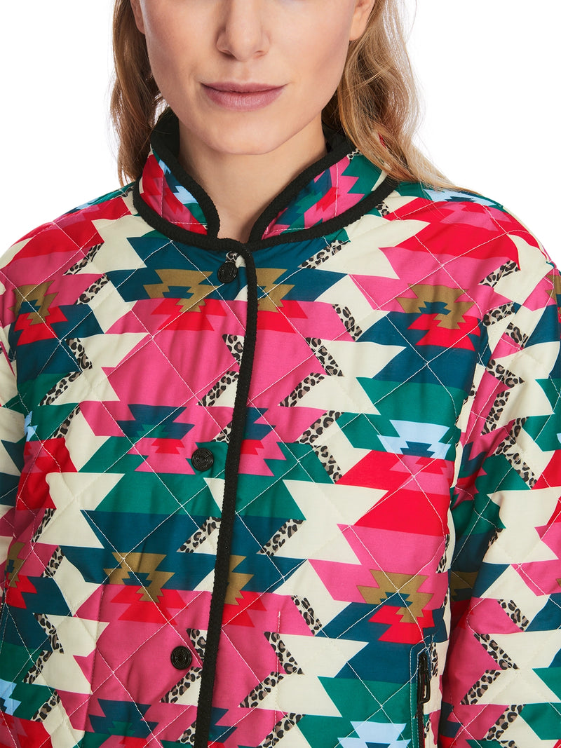 MarcCain Reversible quilted jacket with print XS 31.05 W29