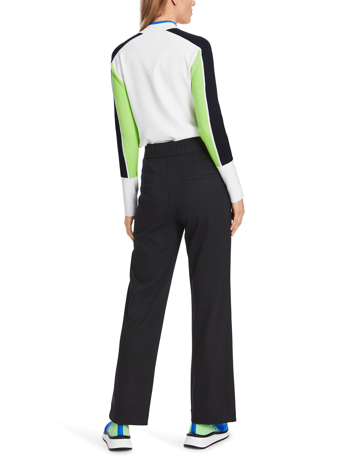 MarcCain Welby Jersey Trousers With Wide Fit XS 81.39 J06