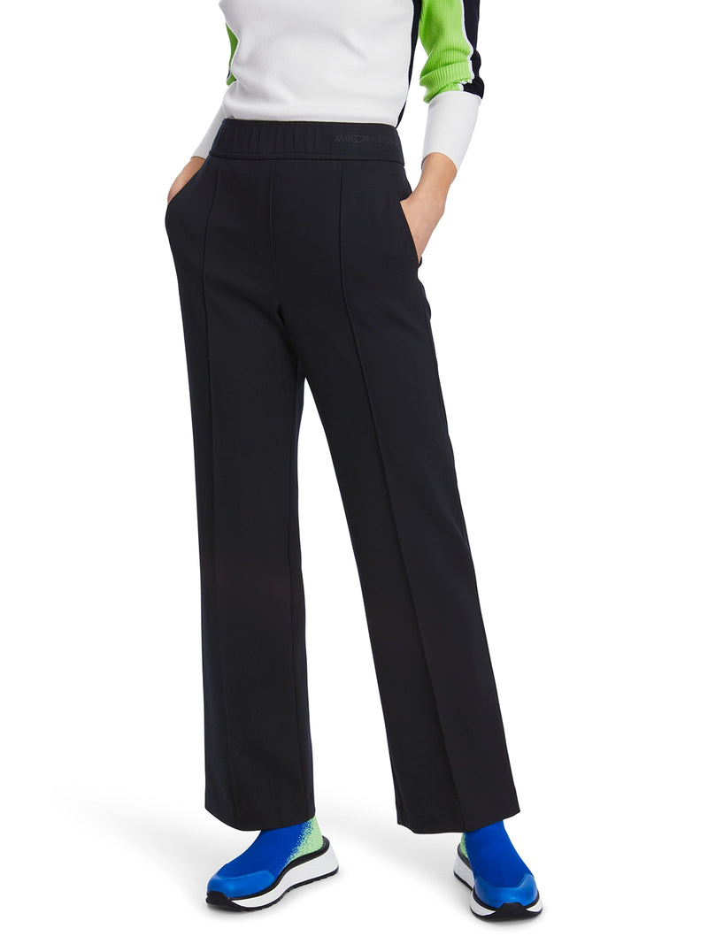 MarcCain Welby Jersey Trousers With Wide Fit XS 81.39 J06