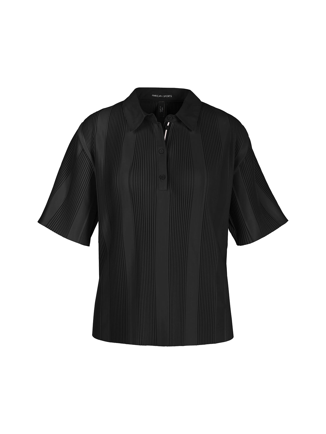 MarcCain Cropped polo shirt with pleats XS 53.06 J12