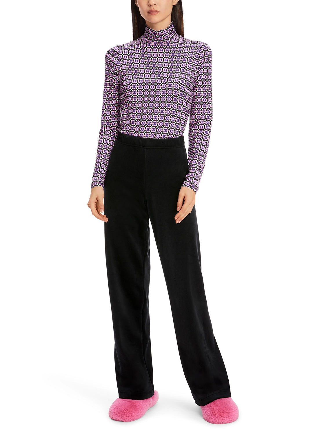 Marc Cain WELBY Trousers in Ribbed Design XS 81.50 J78