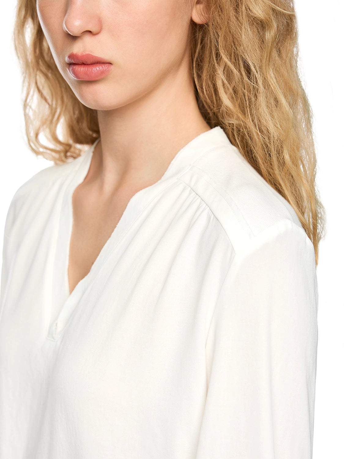 Marc Cain Blouse shirt in a mix of materials ZS 55.04 J57 - Pre-Order November Delivery